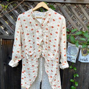 Magnolia Pearl Cotton-Silk Tuxedo Coat in Morocco